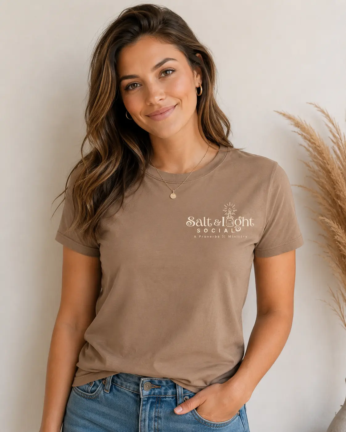 Daughter of the King light tan T-shirt front